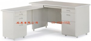 TMJ089-07 L型辦公桌(附三抽式側邊桌)W140